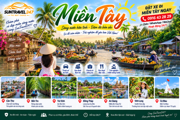 Trang chủ Đặt xe đi Miền Tây - SunTravel247