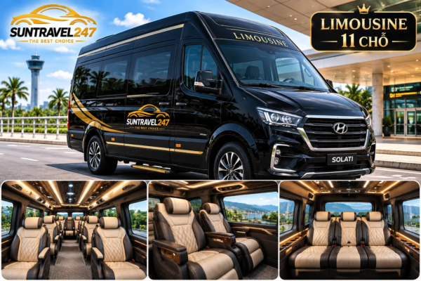 Thuê Xe Tháng Cho Doanh Nghiệp | SunTravel247 Limousine 11 Chỗ - SunTravel247