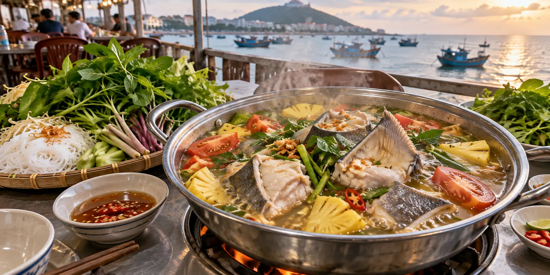 Ăn gì ở Vũng Tàu - lẩu cá đuối Vũng Tàu