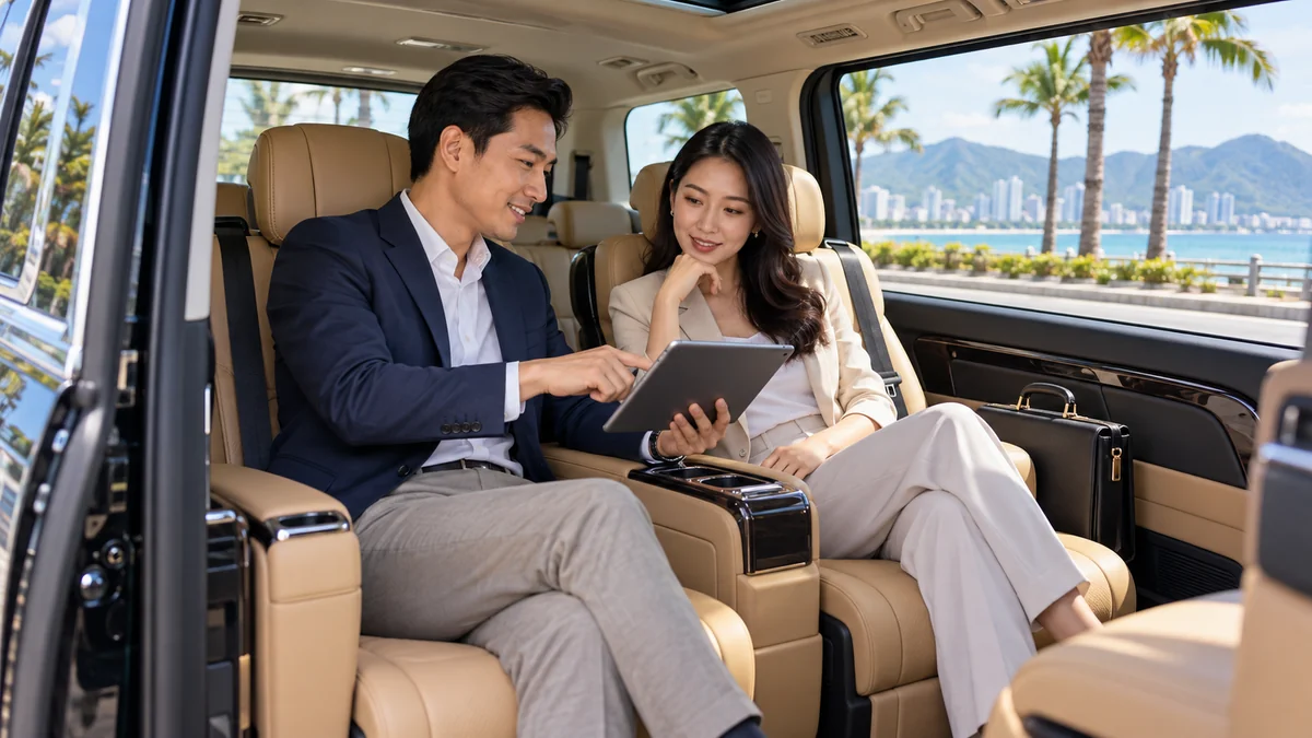 Thuê xe đưa đón hội nghị TP.HCM: 7 lưu ý chọn xe Xe Limousine đưa đón lãnh đạo và đối tác dự hội nghị