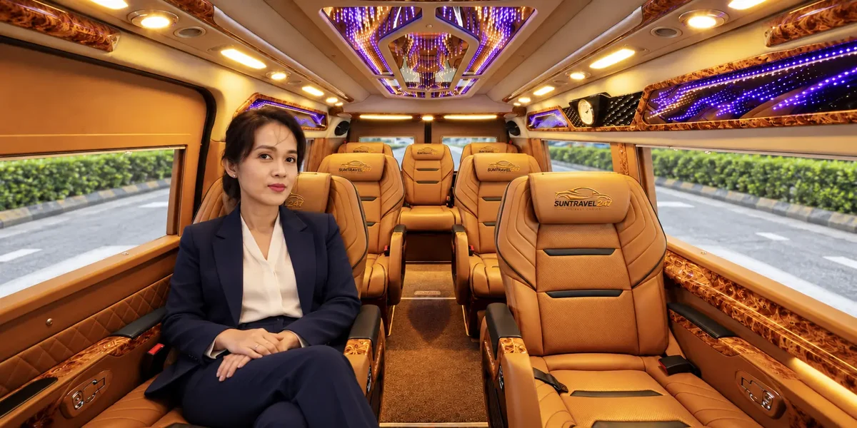 Xe Limousine 9 chỗ đưa đón quản lý và chuyên gia của doanh nghiệp